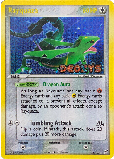 Rayquaza (22/107) (Stamped) [EX: Deoxys] 