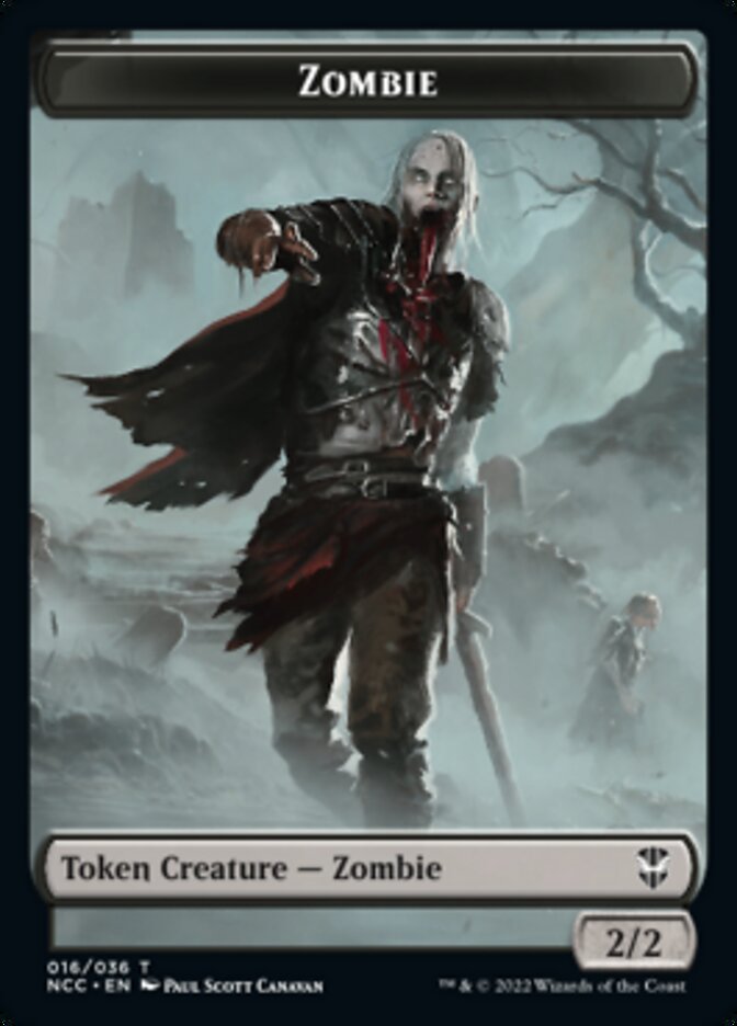 Zombie // Goat Double-Sided Token [Streets of New Capenna Commander Tokens] 
