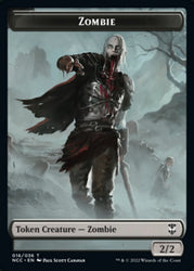 Zombie // Goat Double-Sided Token [Streets of New Capenna Commander Tokens] 