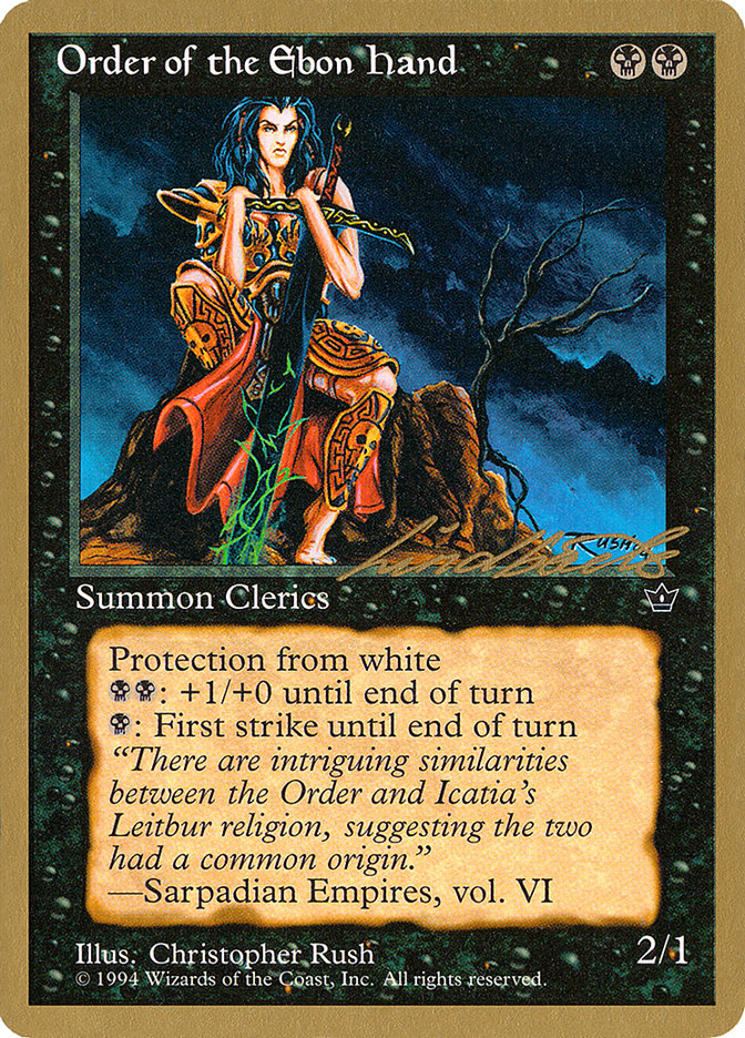 Order of the Ebon Hand (Rush) (Leon Lindback) [Pro Tour Collector Set] 