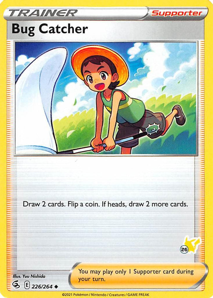Bug Catcher (226/264) (Pikachu Stamp #26) [Battle Academy 2022] 