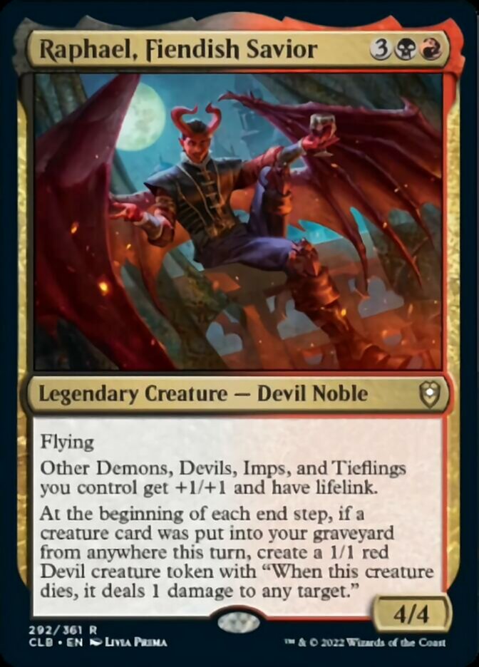Raphael, Fiendish Savior [Commander Legends: Battle for Baldur's Gate] 