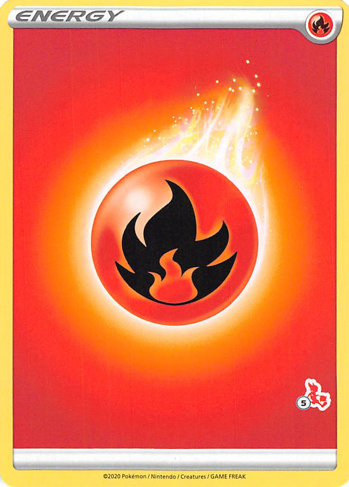 Fire Energy (Cinderace Stamp #5) [Battle Academy 2022] 