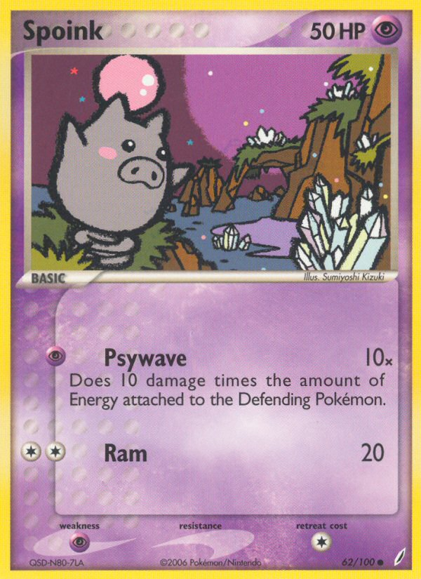 Spoink (62/100) [EX: Crystal Guardians] 
