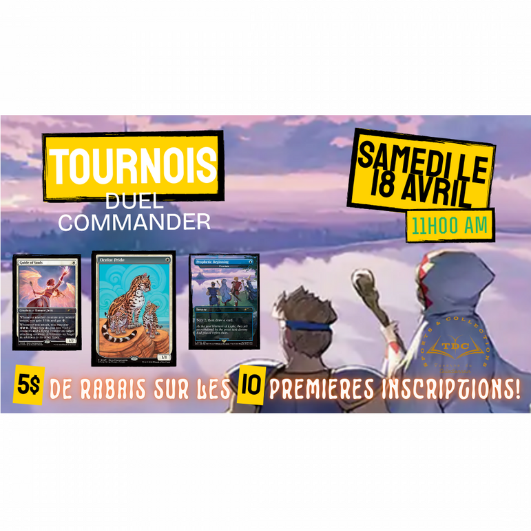 Tournoi Duel Commander – 18 avril 2026 11h AM